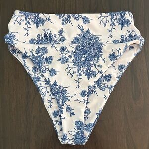 Berlook Floral High Waist Bikini Bottom NWT